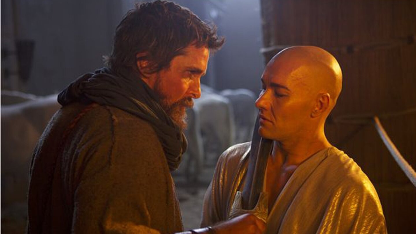 Exodus: Götter und KönigeMoses (Christian Bale) ist aus dem Exil zurückgekehrt und ihm ist nicht nach Spaßen zumute.