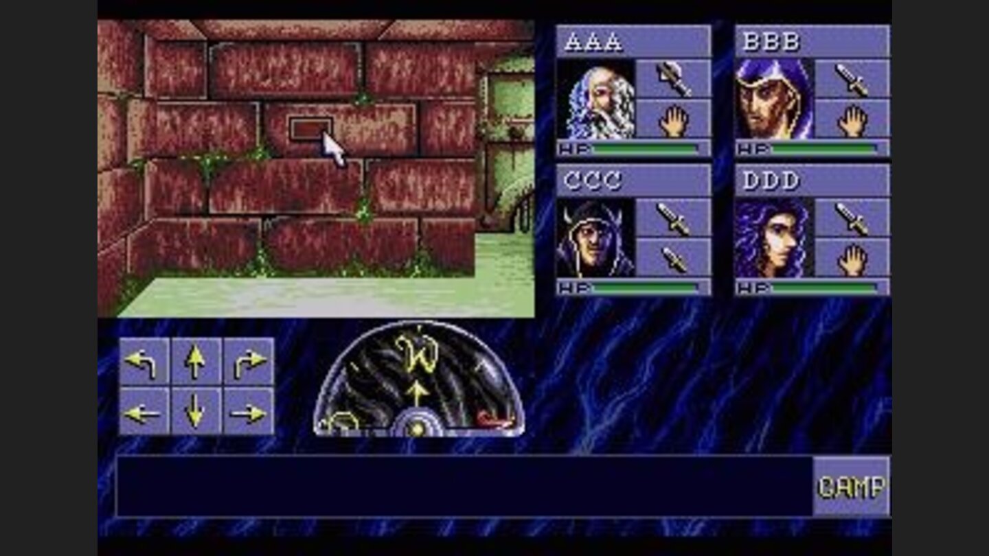 Open doors by pressing buttons in the wall.