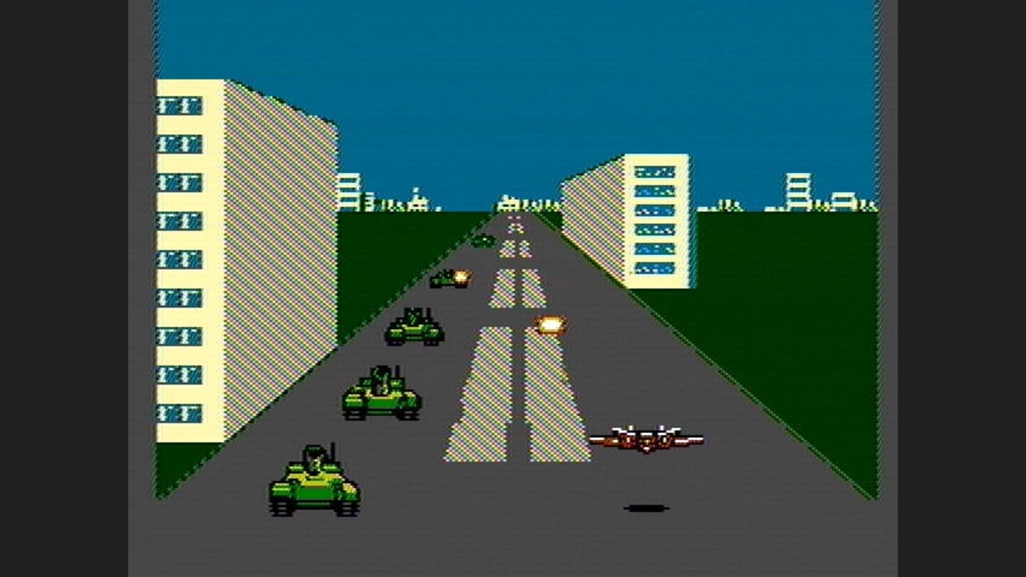 Flying through the city