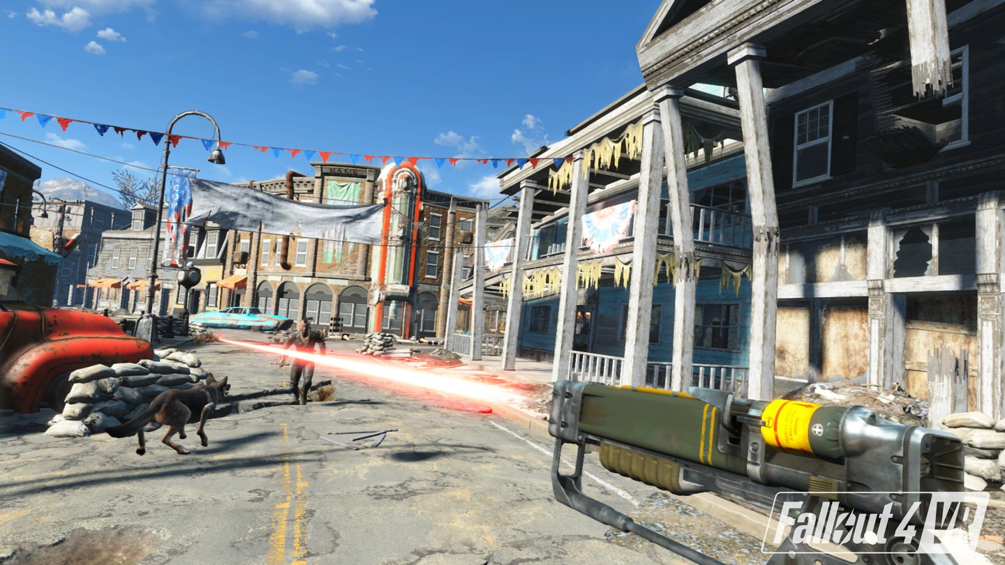 Fallout 4 VRZeitgemäß sieht Fallout 4 nicht mehr aus. In VR ist es zudem recht verschwommen und hardwarehungrig.
