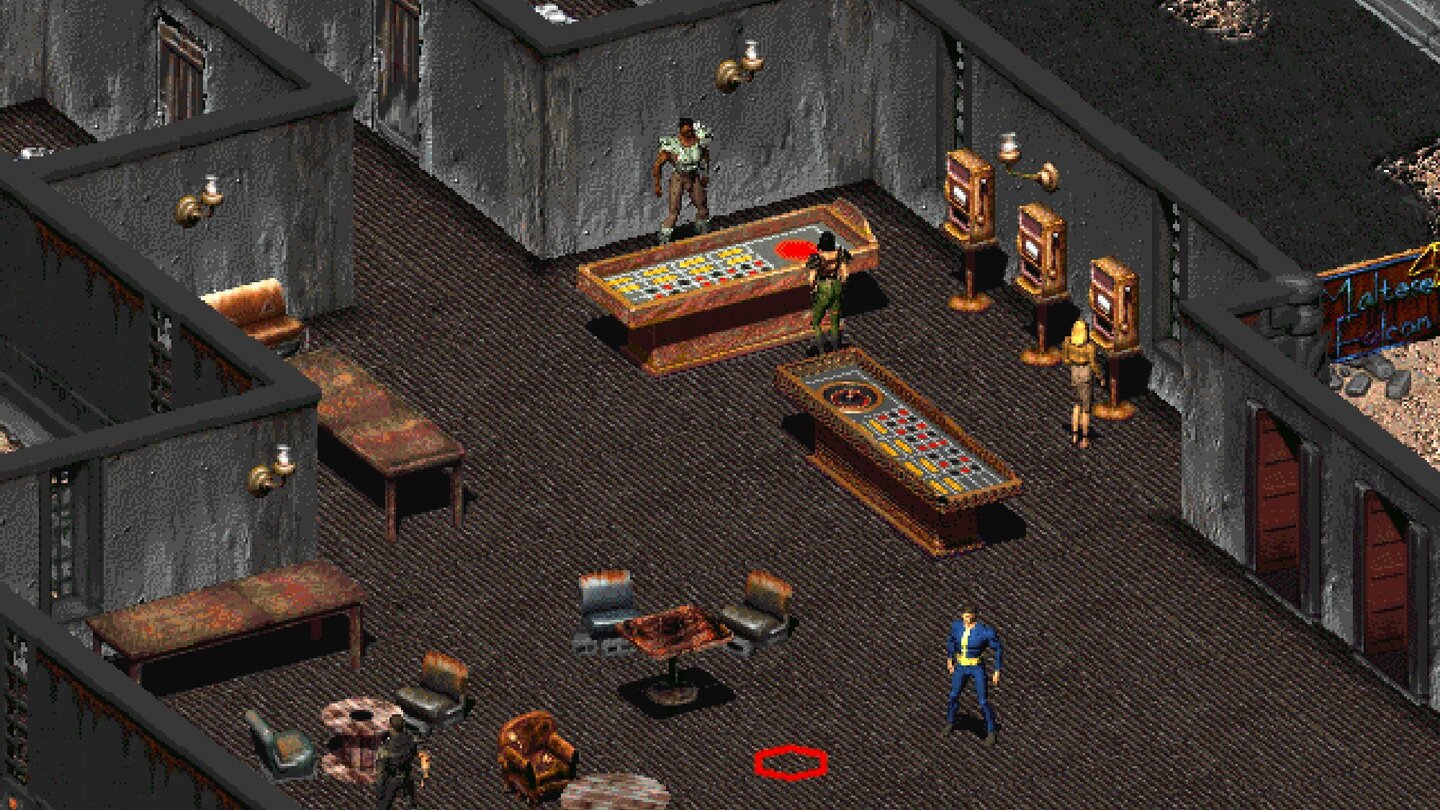 Fallout (1997)Zynisch, brutal, humorvoll und grenzenlos offen war diese postapokalyptische Welt, die keine klaren Gut-Böse-Grenzen kannte und uns in regelmäßigen Abständen zum Staunen, Lachen oder Fluchen brachte. Der Nachfolger von 1998 hatte weniger Bugs und Macken, aber das originale Fallout sorgte für jenes besondere »Das ist mal was ganz anderes«-Gefühl.