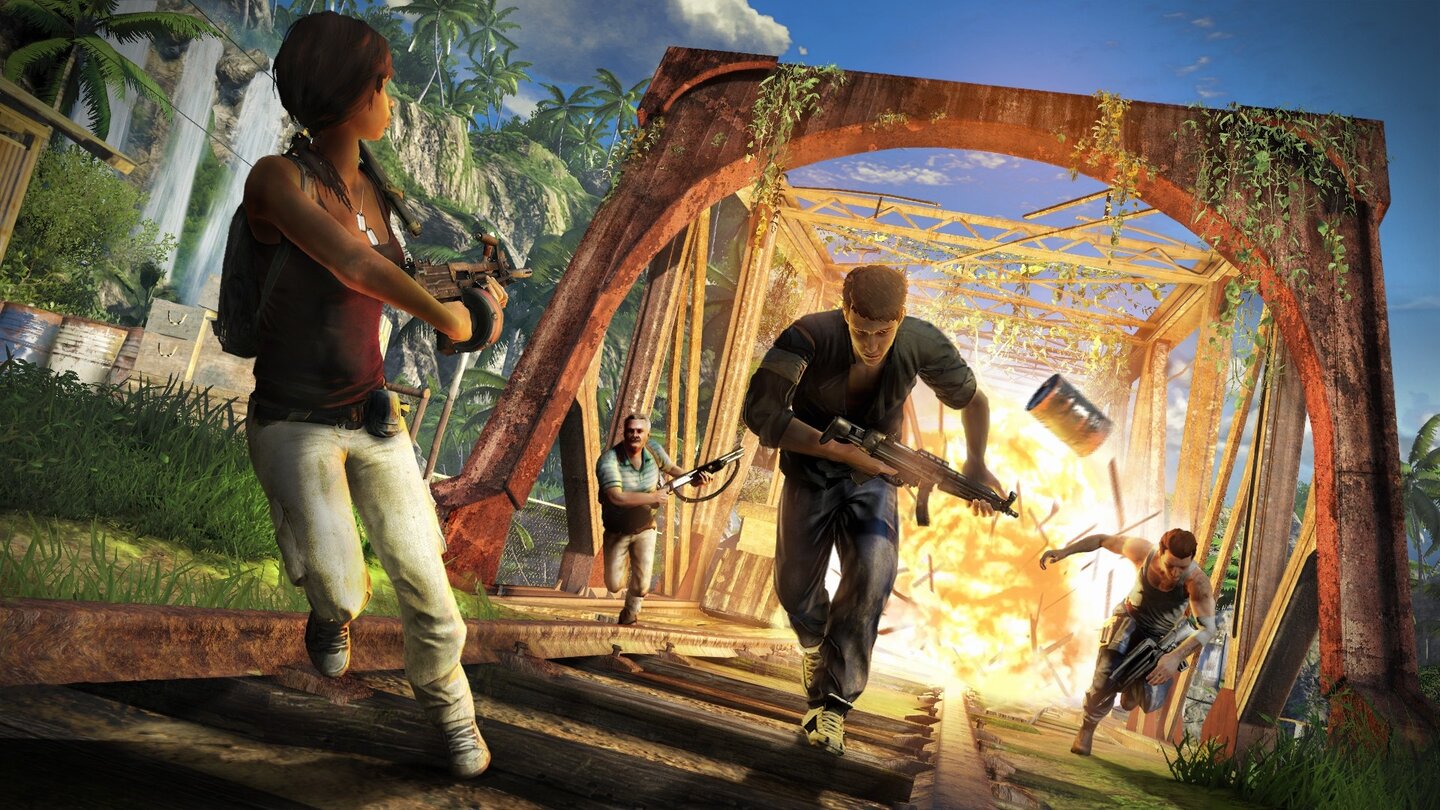 Far Cry 3Die Koop-Kampagne erzählt eine eigenständige Geschichte abseits des Far Cry 3-Hauptspiels.
