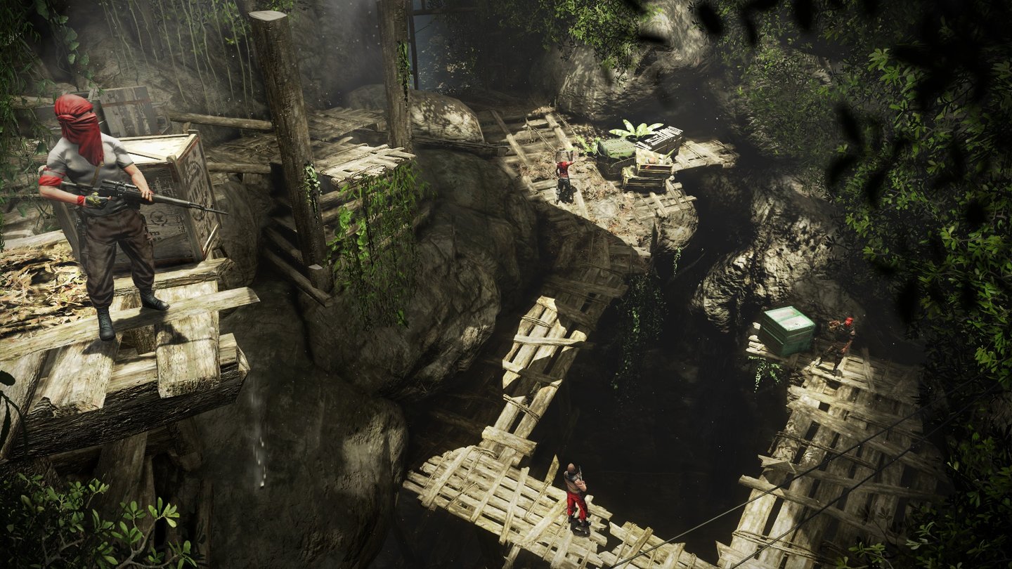 Far Cry 3Die typische Ausgangsbasis: Allein gegen eine Übermacht. Listige Gefechtsplanung ist die halbe Miete.