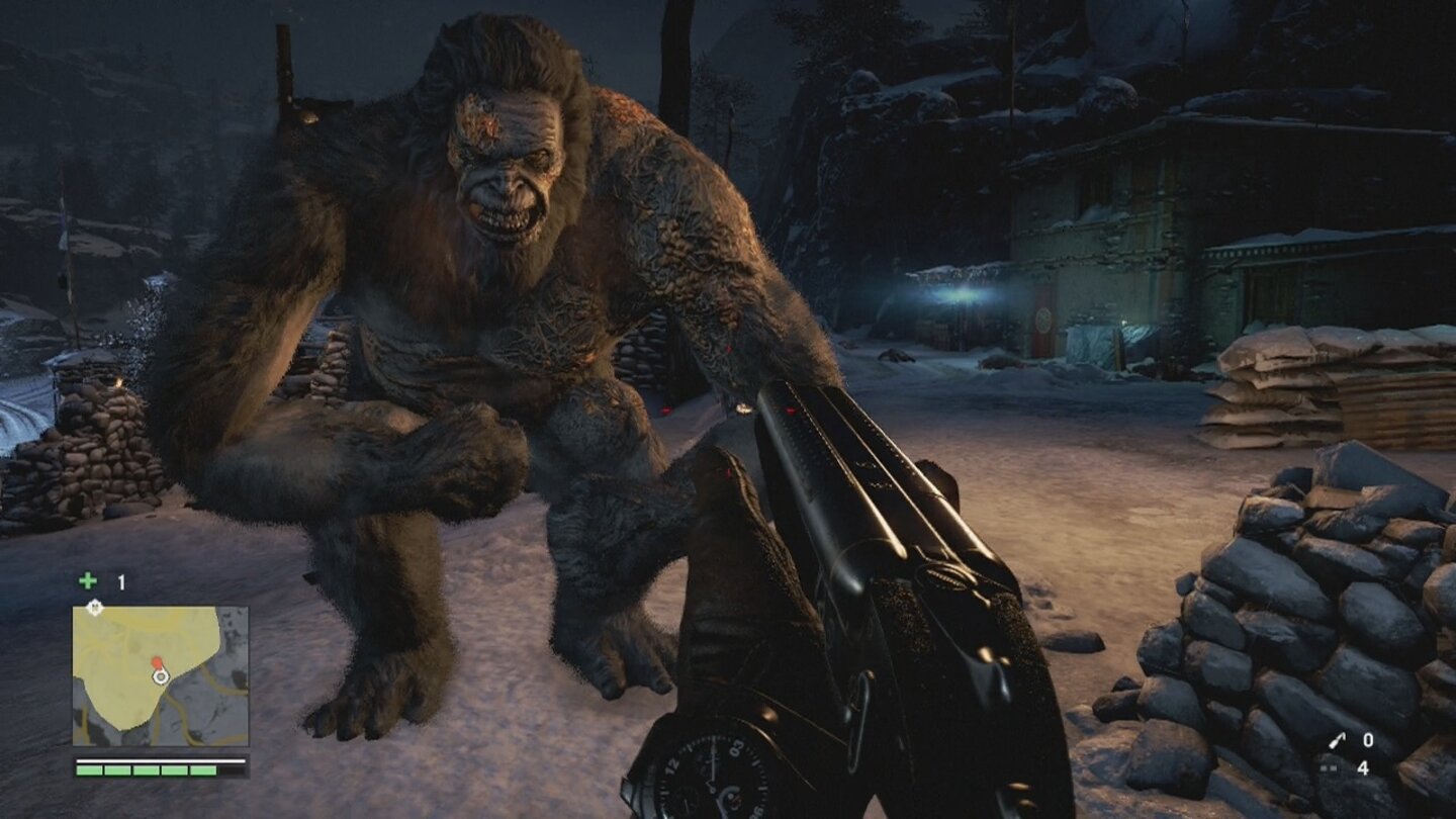 Far Cry 4 Das Tal der YetisWenn einem ein Yeti so nah gegenüber steht, nimmt man besser die Beine in die Hand.