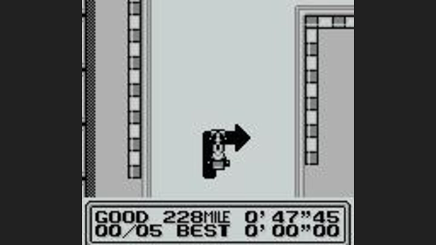 Arrows tell you when corners coming