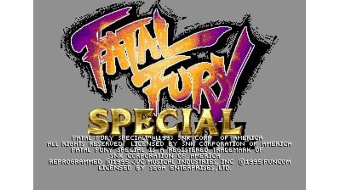 Fatal Fury Special Title Screen