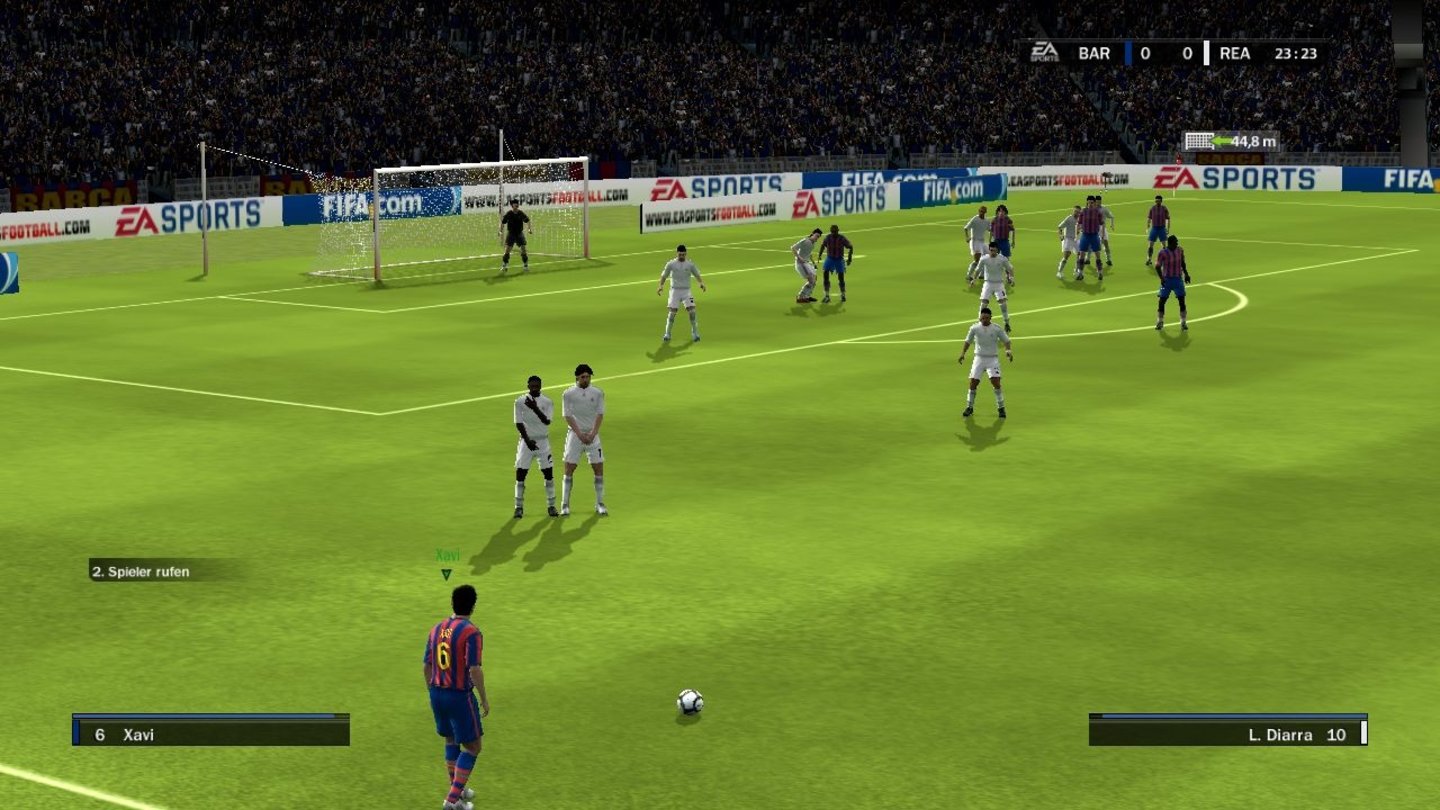 FIFA 10Die Standartsituationen haben schon im alten FIFA gut funktioniert. Hässlich waren sie aber trotzdem.