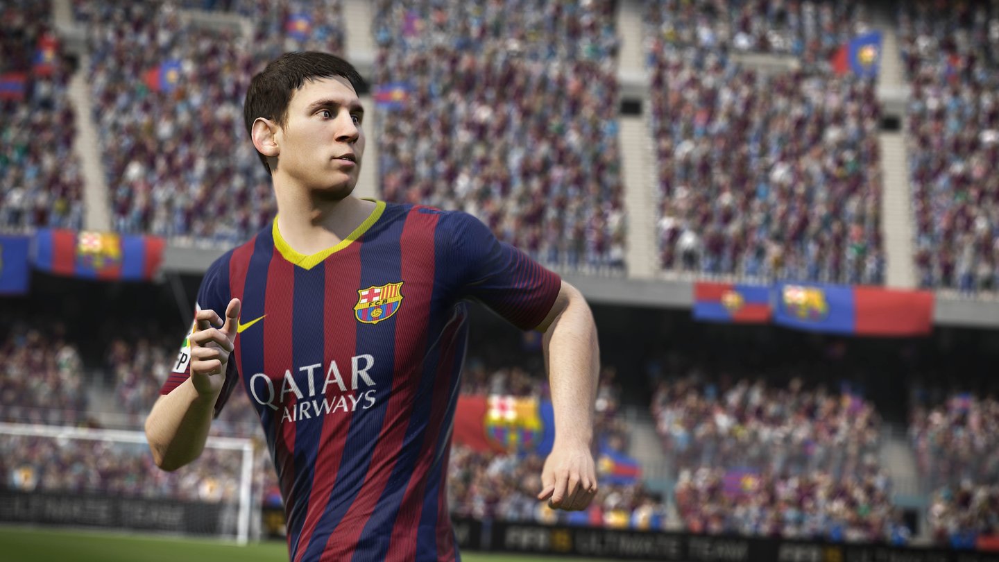 FIFA 15Auf der gamescom für das Publikum spielbar