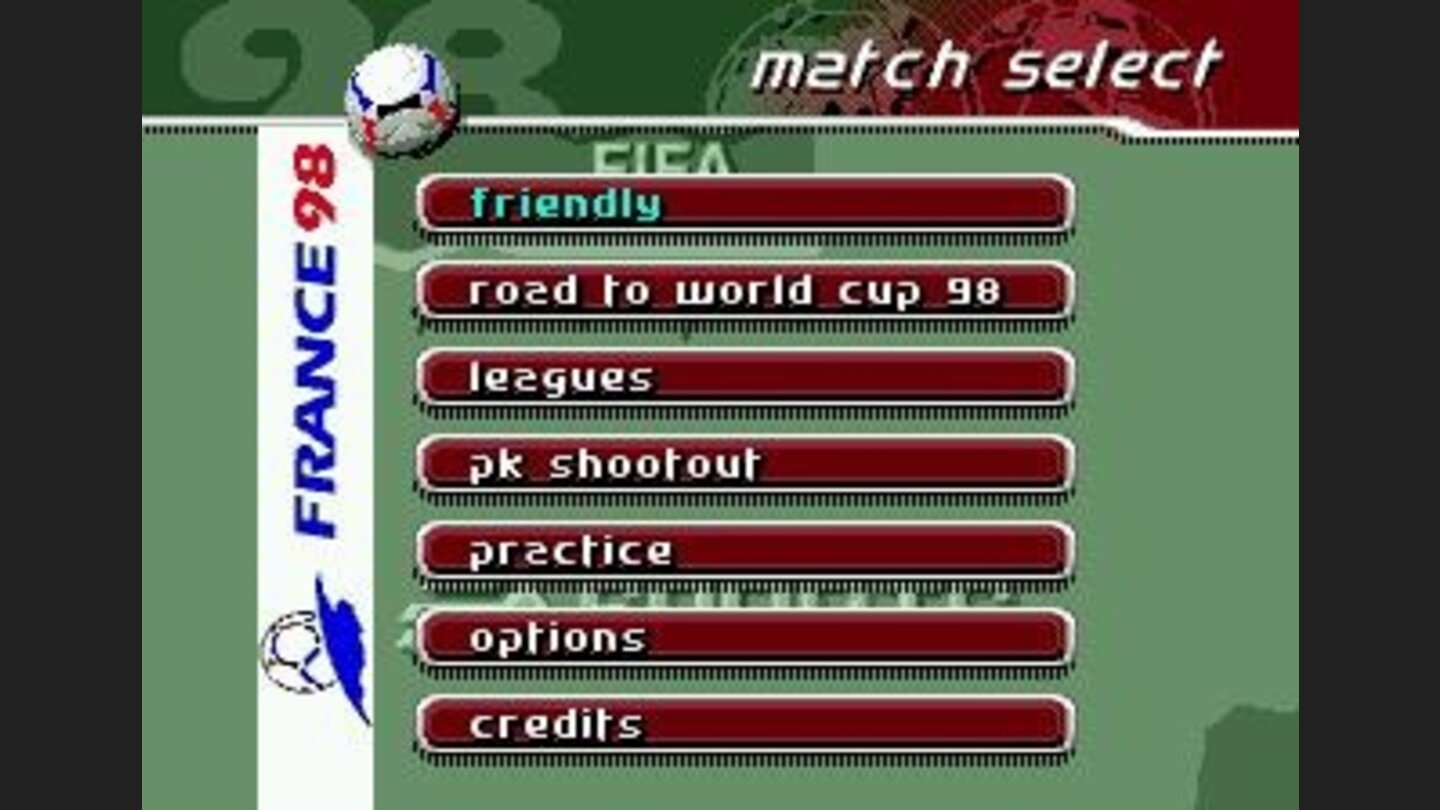 Main menu