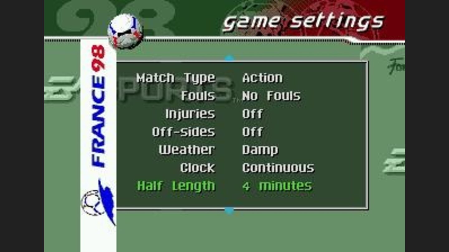 Game settings
