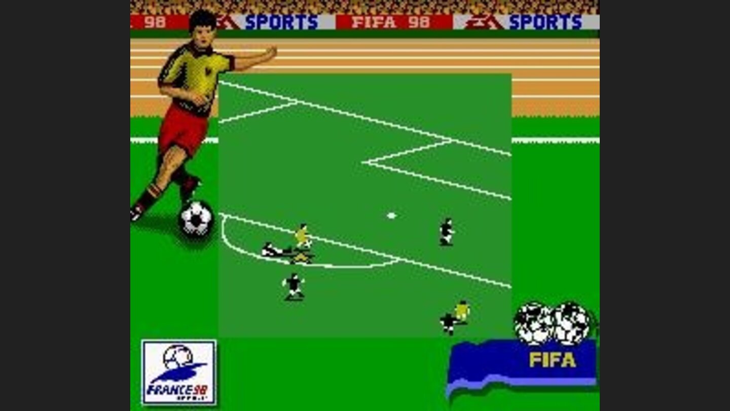 Avoiding a tackle...