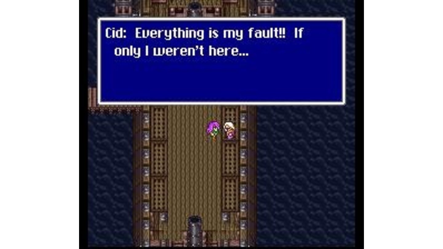 Comforting Cid, the good old recurrent Final Fantasy character