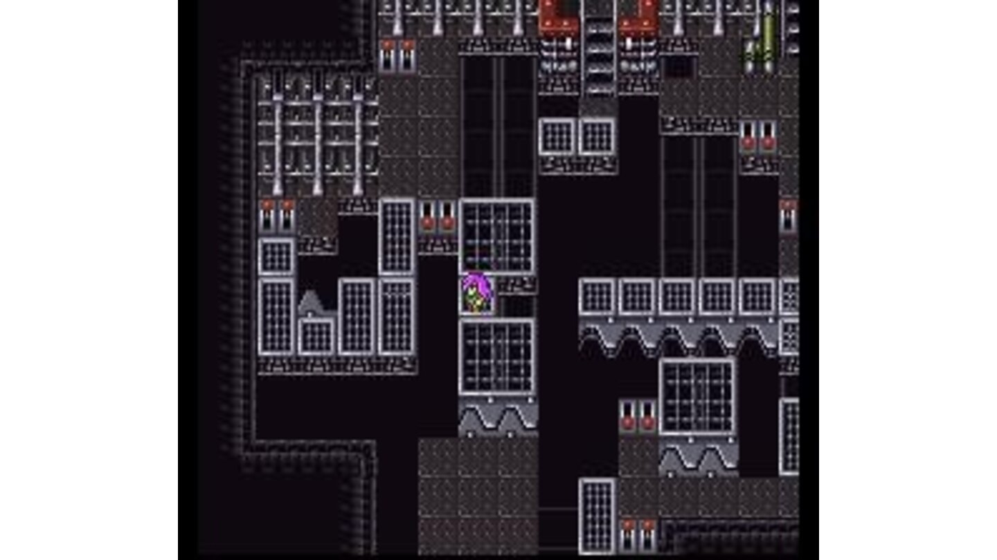 A modern-looking dungeon with lots of switches to operate