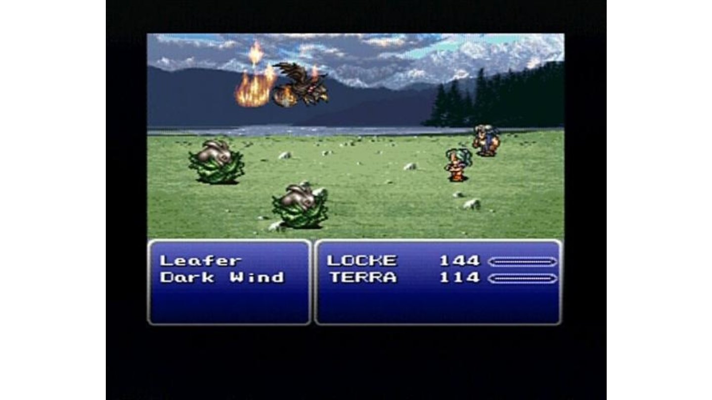 Terra is using magic fire attack against regularly encountered beastiary.