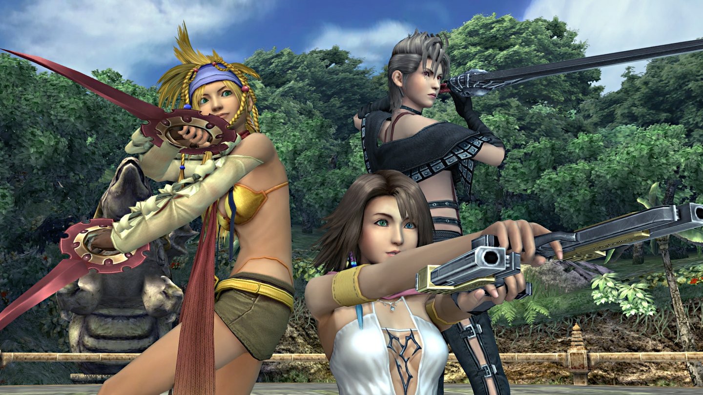 Final Fantasy X /X2 HD RemasterYuna, Rikku und Payne sind die Heldinnen von Final Fantasy X-2.