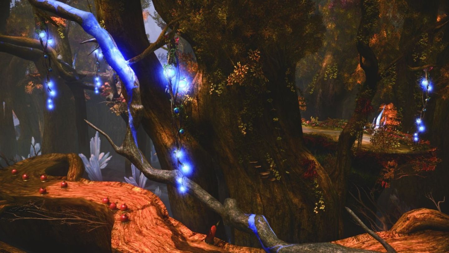 Final Fantasy XIII-2Ein positiver Aspekt am Zeitreise-Element sind die abwechslungsreichen Welten. Das märchenhafte Sunleth Waterscape zählt zu den schönsten Arealen in Final Fantasy XIII-2.