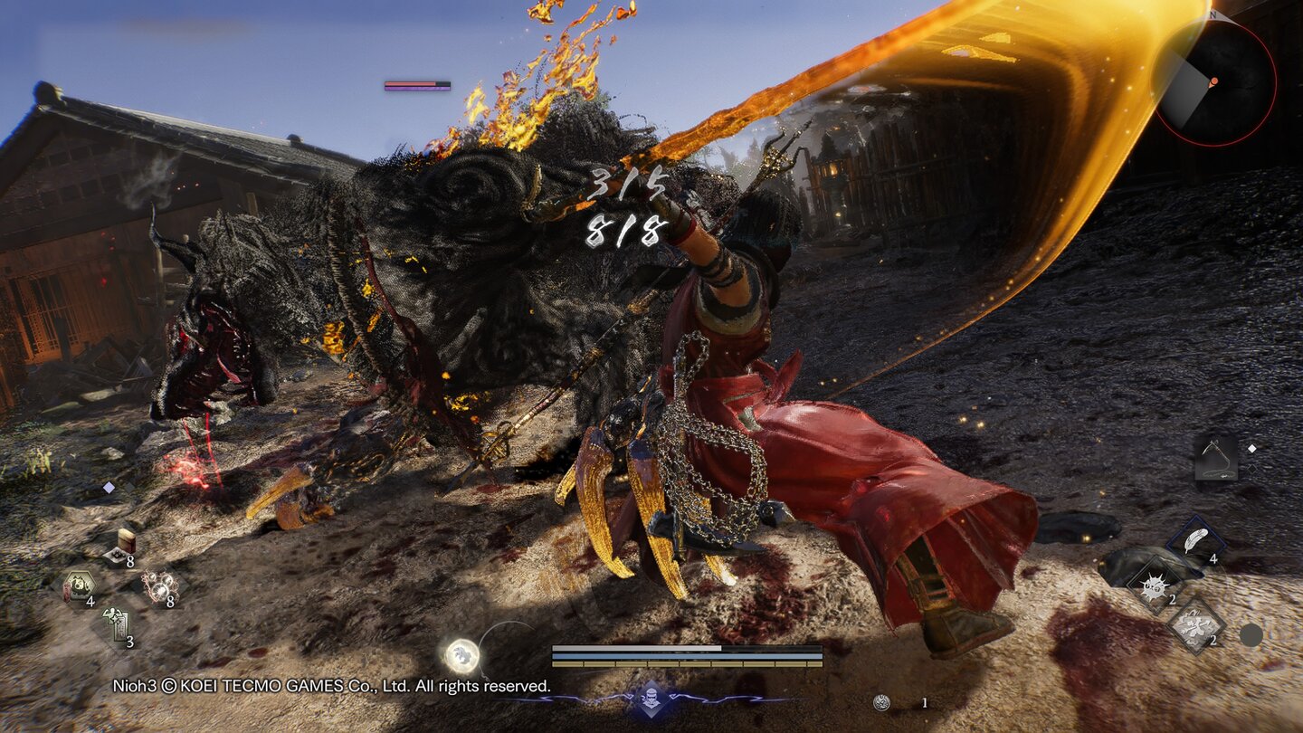 Nioh 3: Im Kampf knallt es nur so vor Effekten.