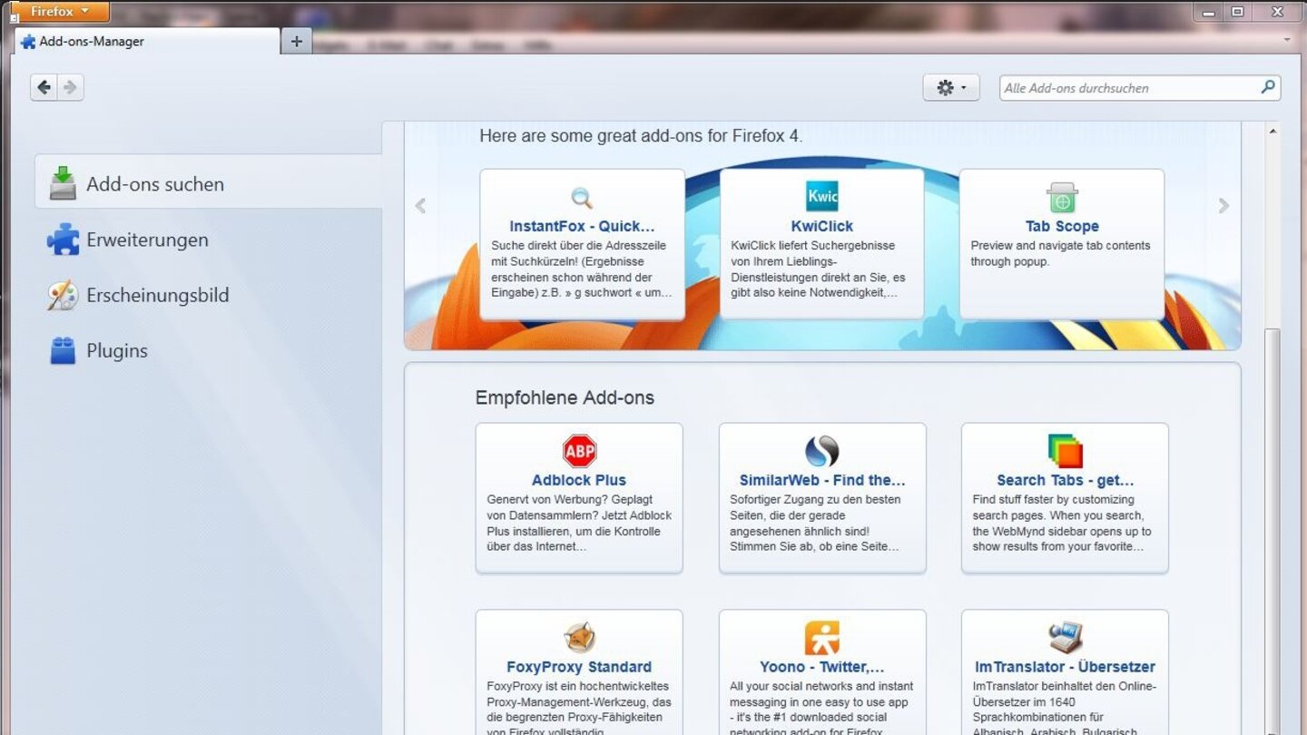 Firefox 4 Addons