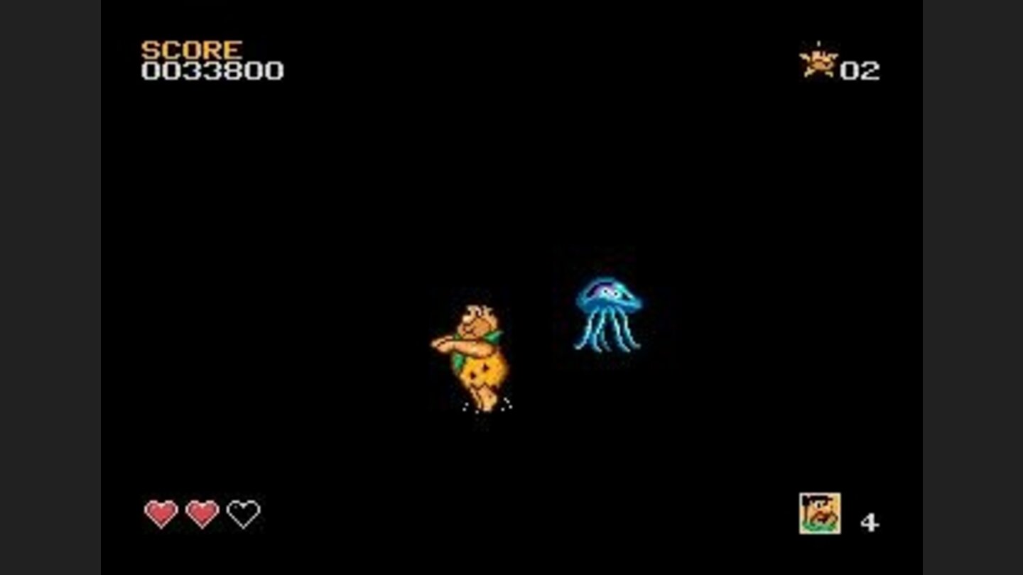 Hit the jelly fish on the head to have light