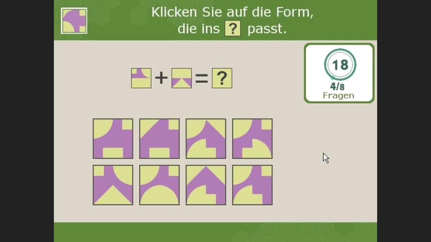 Formen: Aus welchen Formen besteht die angezeigte Figur?