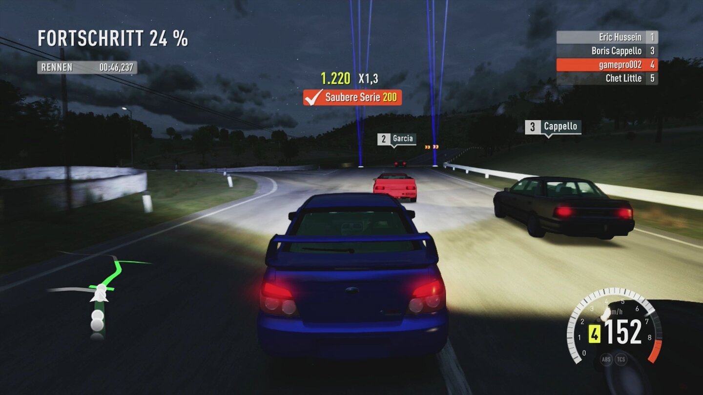 Forza Horizon 2 - Screenshots der Xbox-360-VersionDen dynamischen Tag- und Nachtwechsel gibt es auch in der Xbox 360-Fassung.