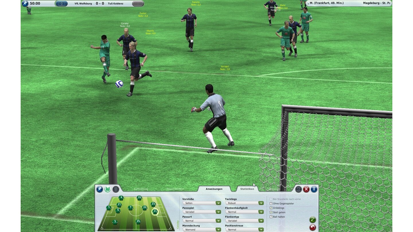 Fussball Manager 09 - Bilder aus der Testversion