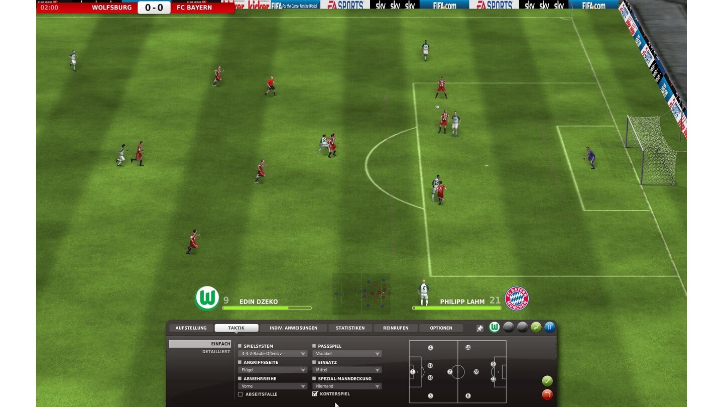 Fussball Manager 11Screenshots aus der PC-Test-Version.