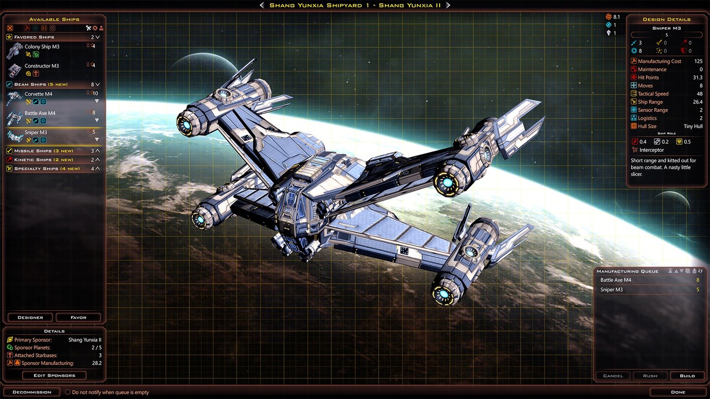 Galactic Civilizations 3: Crusade - Screenshots