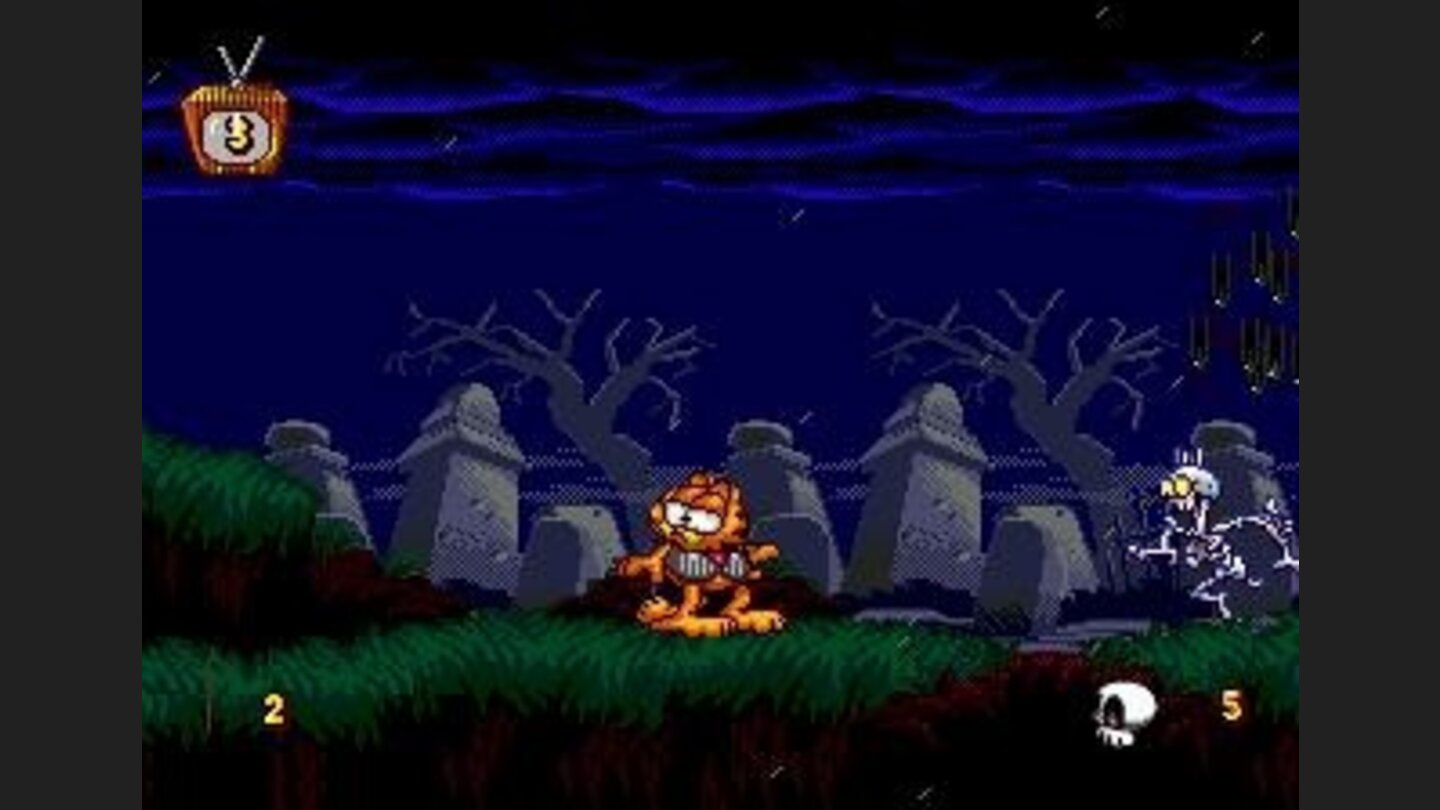 The cemetery: fighting skeletons