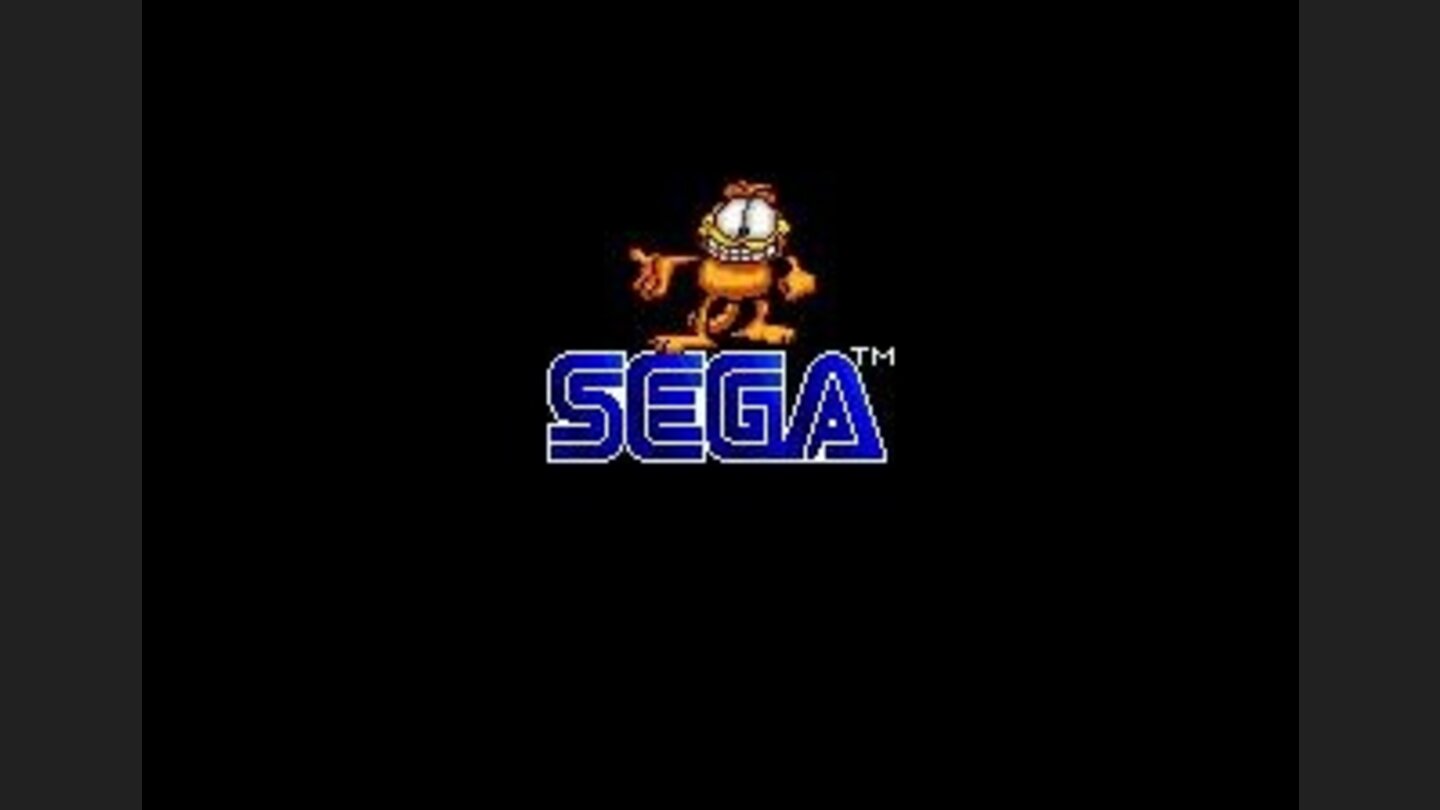 Sega logo with Garfield! Cool! :)