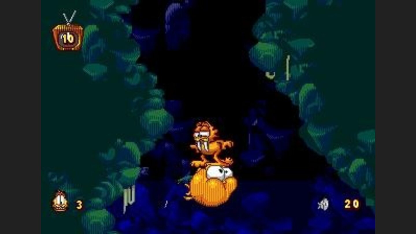 Garfield riding... hmm... something