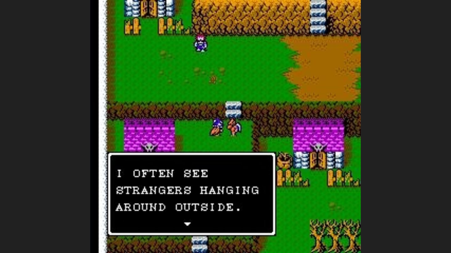 Talking to a villager
