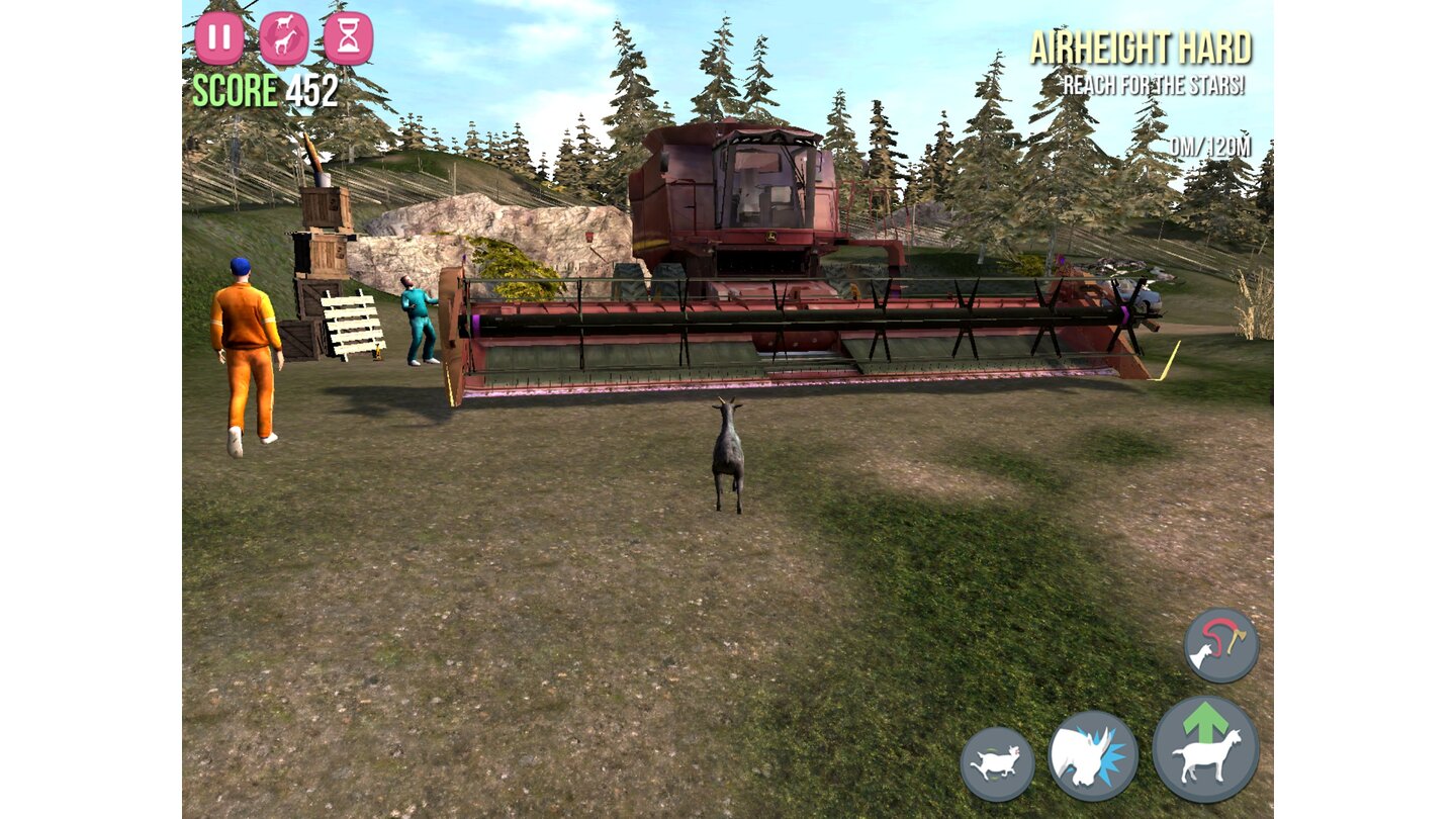 Goat Simulator - Screenshots der Mobile-Version (iOS & Android)