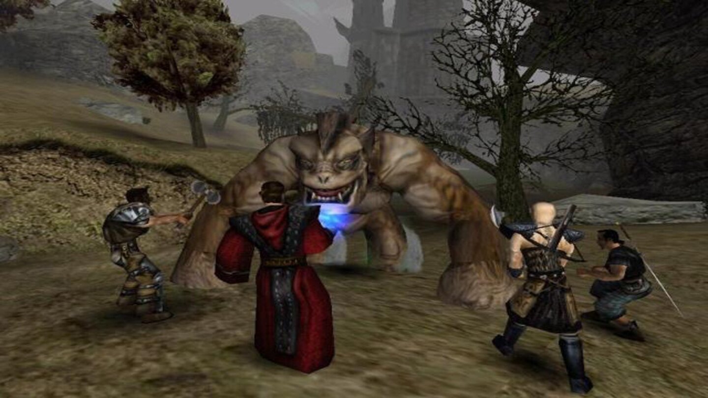 Gothic-Reihe (2001200220032006200820102011) Im ersten Gothic (2001) begleiten wir den namenlosen Helden in die Gefängniskolonie von Khorinis, die zum Schutz vor Ausbrüchen mit einer magischen Kuppel gesichert wurde. Innerhalb der Kuppel schürfen die Gefangenen in verschiedenen Lagern und Minenstollen nach wertvollem Erz. Der Namenlose und seine neu gewonnenen Freunde entdecken im Spielverlauf, dass ein mächtiger Dämon unter der Kolonie haust und stellen sich ihm entgegen.
