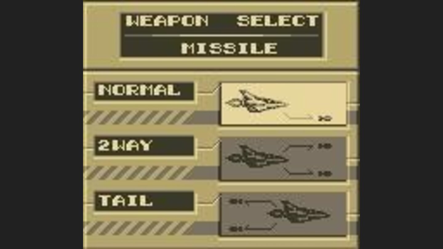 Weapon selection