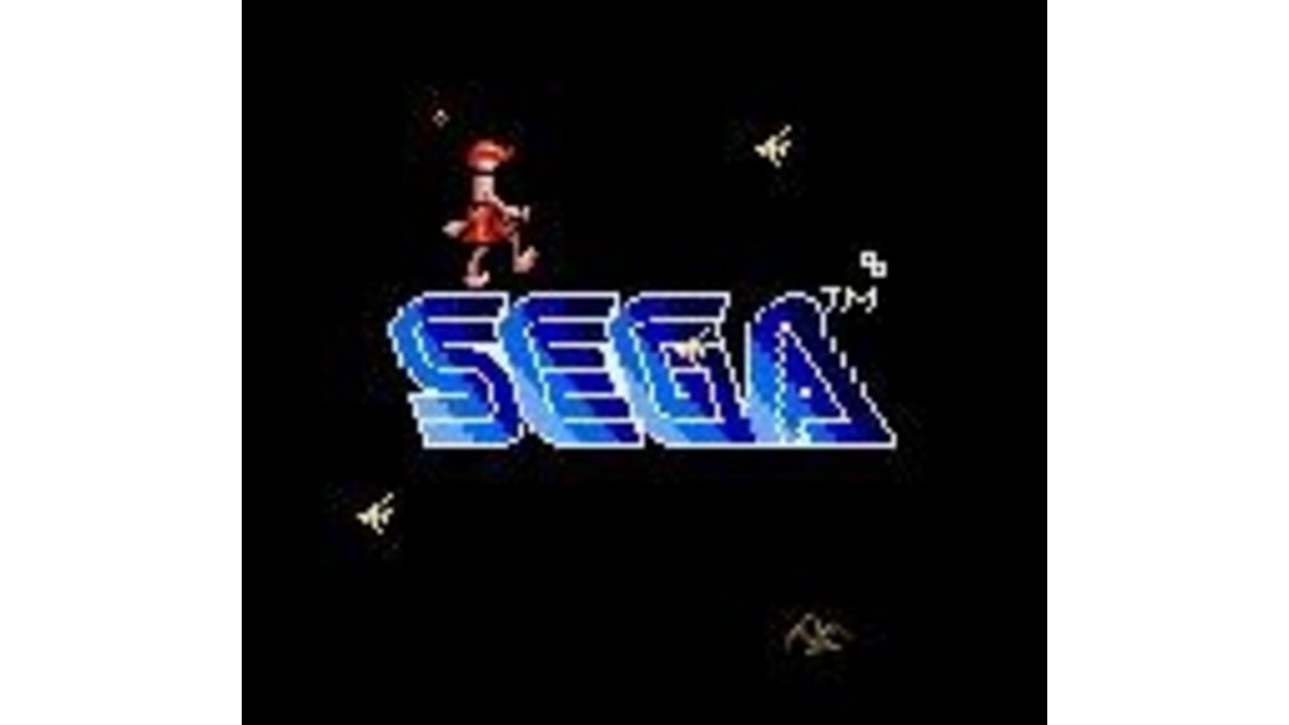 The altered Sega screen