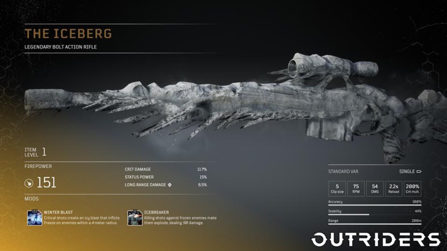 OutridersThe Iceberg