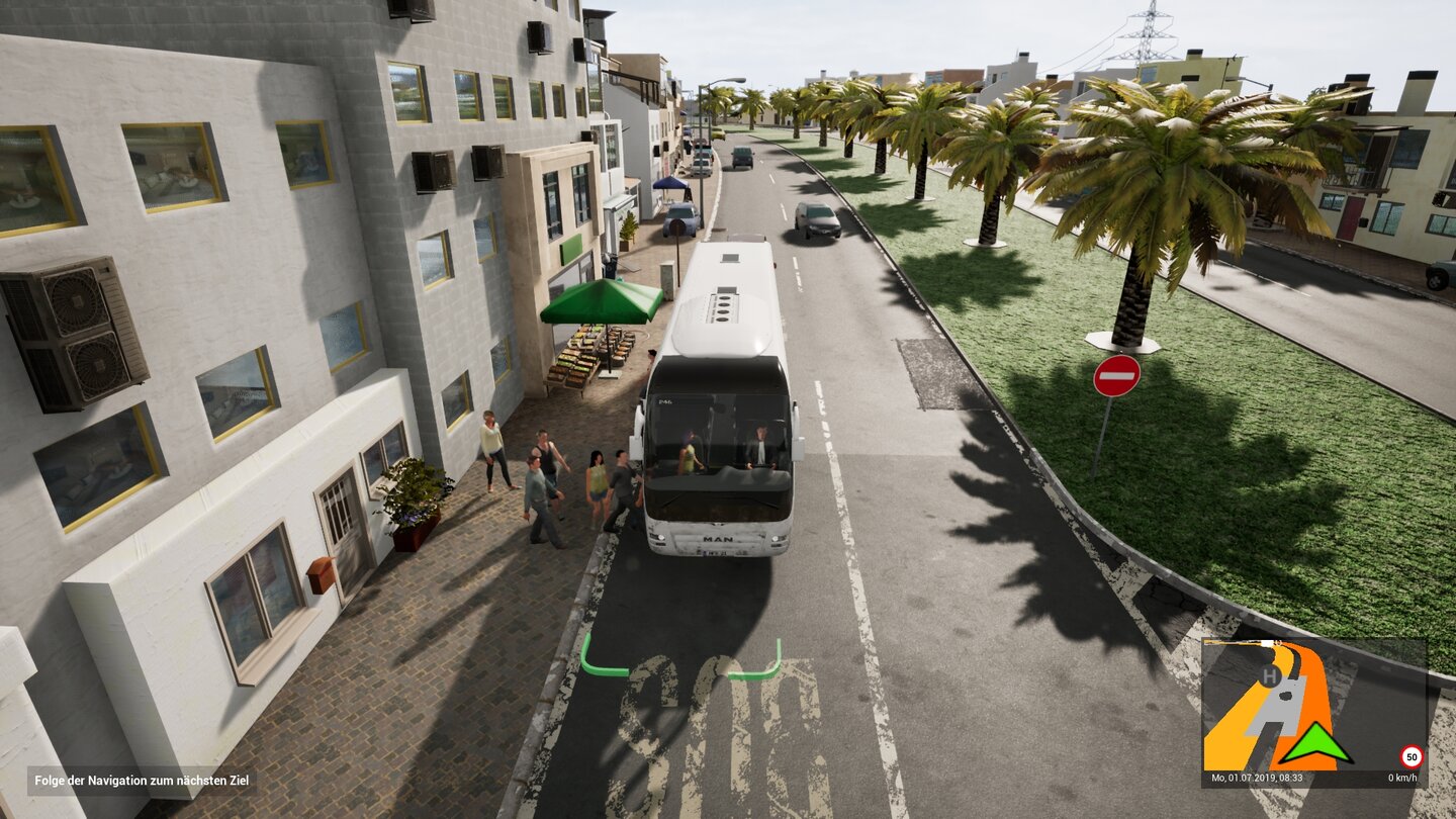 Tourist Bus SimulatorDie Figurenmodelle sind hübsch und top animiert. Aber nur, wenn man so weit wie möglich herauszoomt und dann die Augen schließt.
