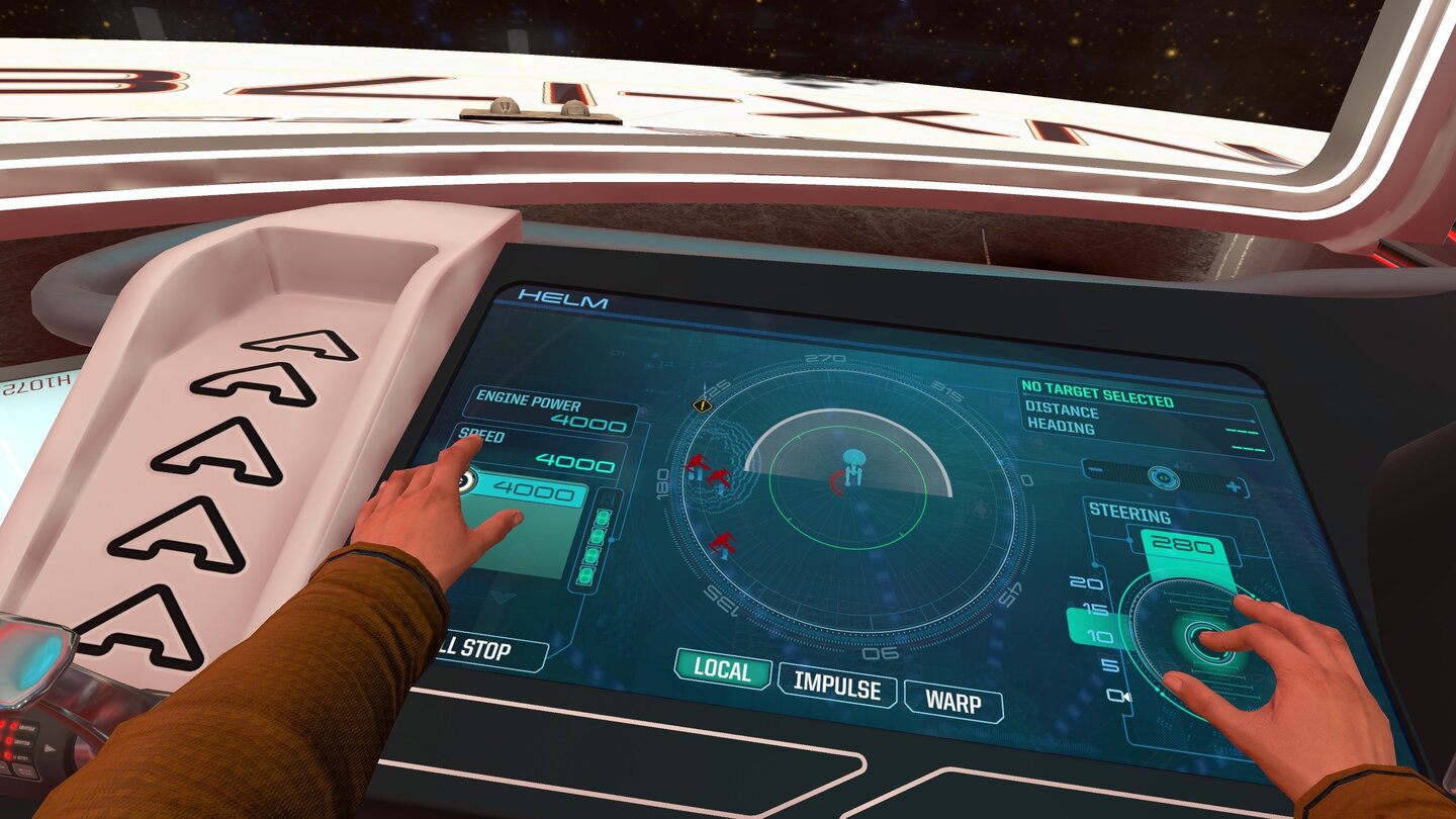 Star Trek: Bridge CrewÜberraschung für den Steuermann: Backboard haben sich gerade ein paar Klingonen enttarnt.
