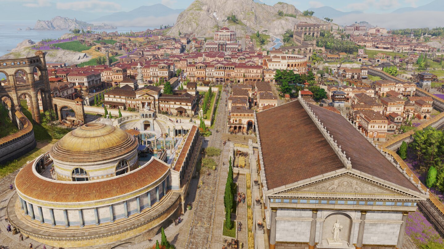 Die Pracht der römischen Städte kommt in Anno 117 sowas von zur Geltung.