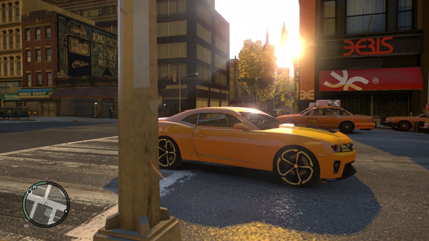 Erste Screenshots von der PC-Version von GTA V? Nein - das ist der 2008 erschienene Vorgänger GTA IV mit der neusten und finalen Version der Mod iCEnhancer 3.0.