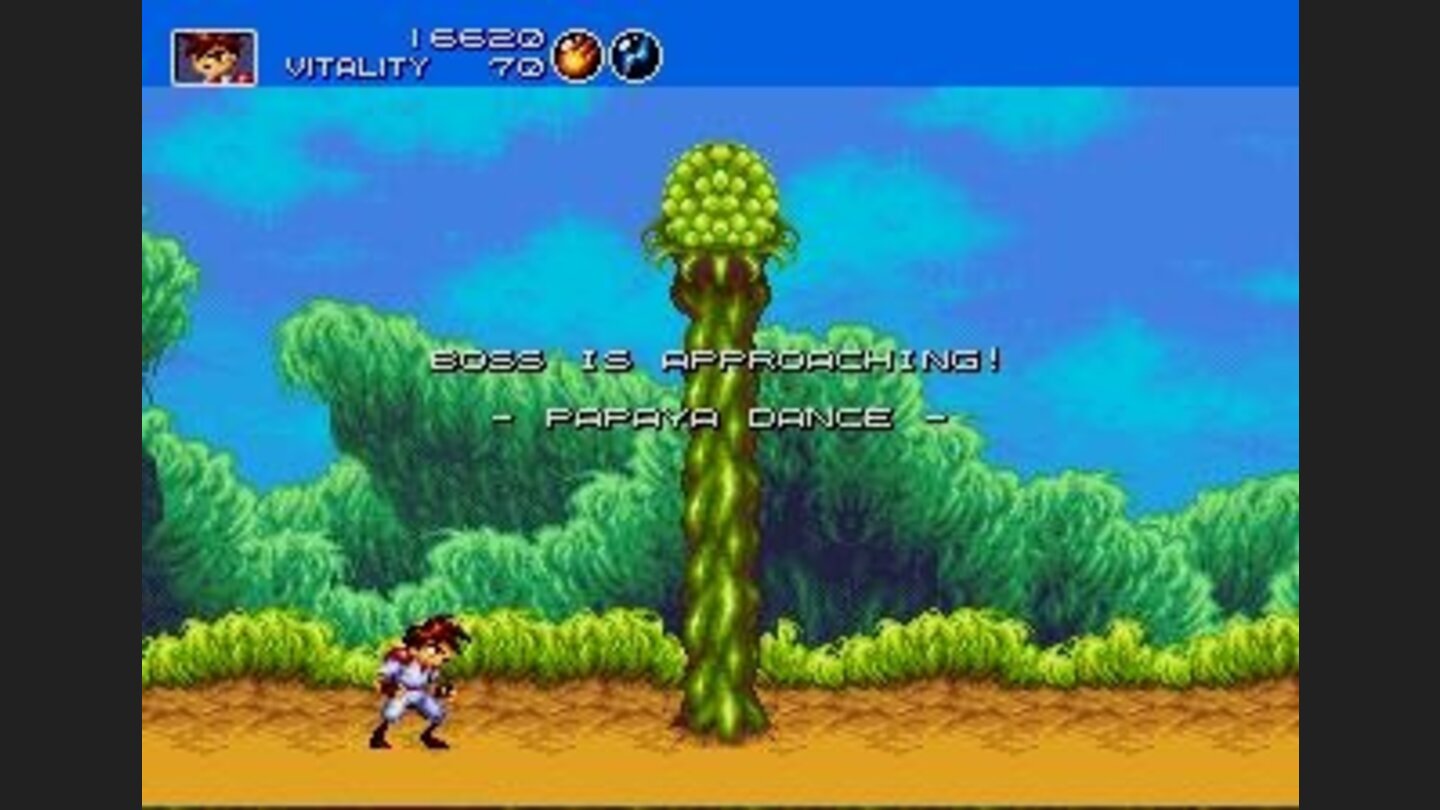 the first boss is ... a plant?