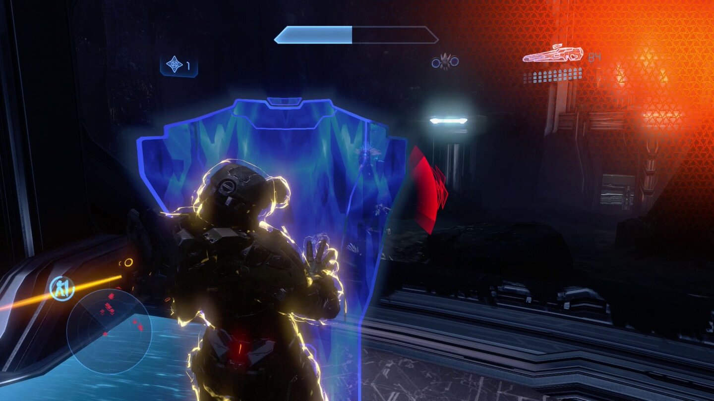 Halo: The Master Chief CollectionIn Halo 4 setzt der Master Chief erstmals einen Hartlicht-Schild ein. Zusatzitems gibt es allerdings auch in Halo 3.