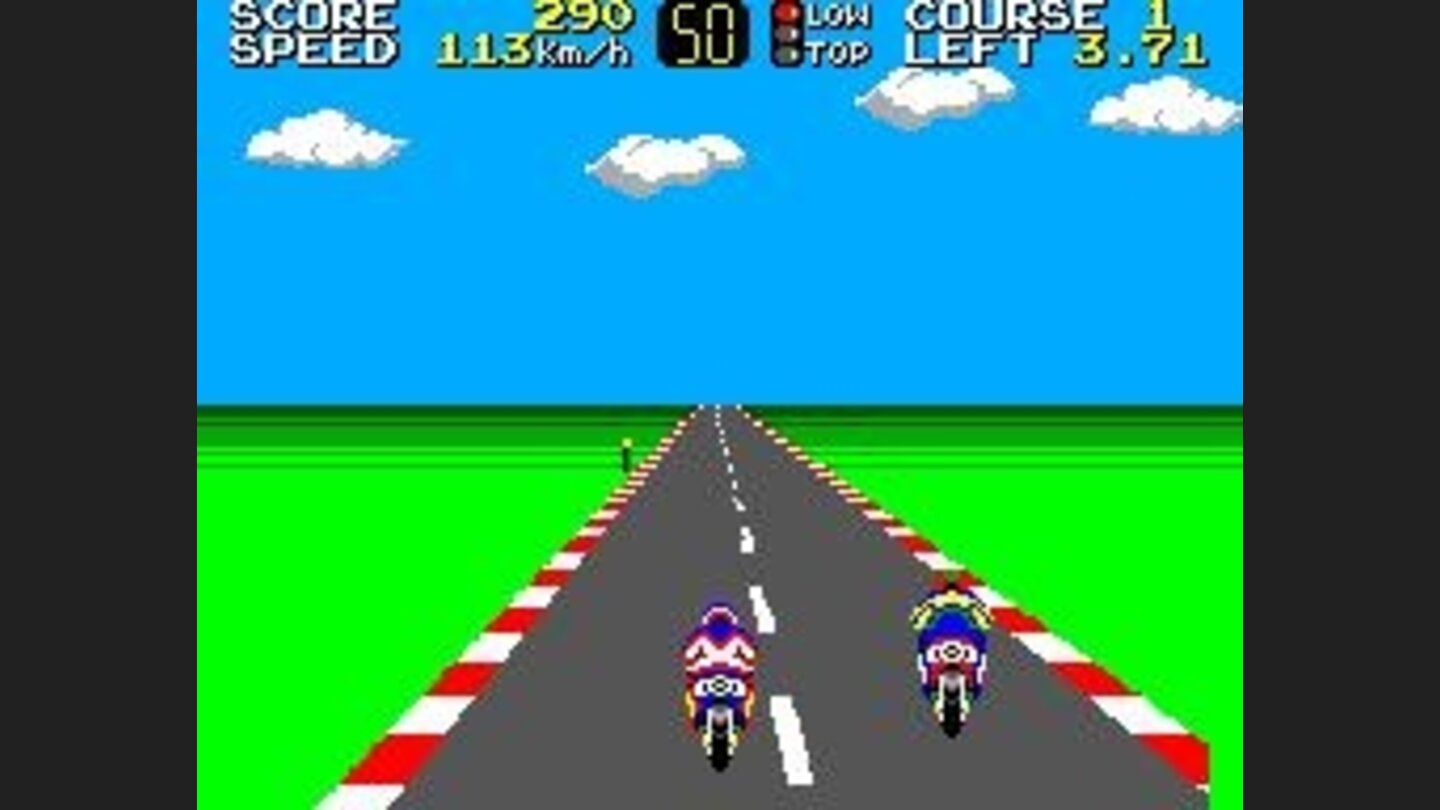 Hang-On: Passing a bike