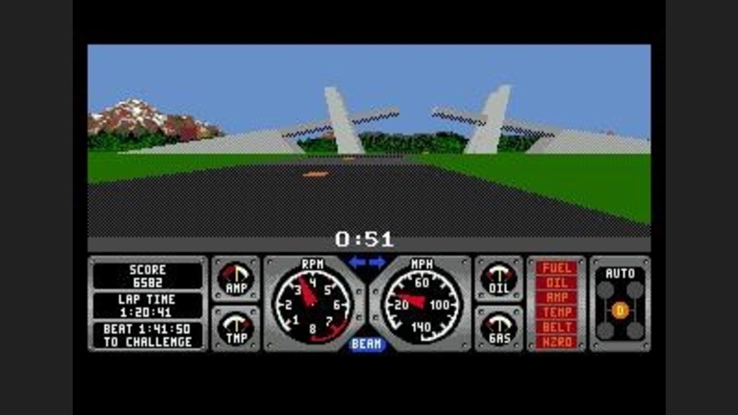 Stunt road is ahead, but you are on the speed way!