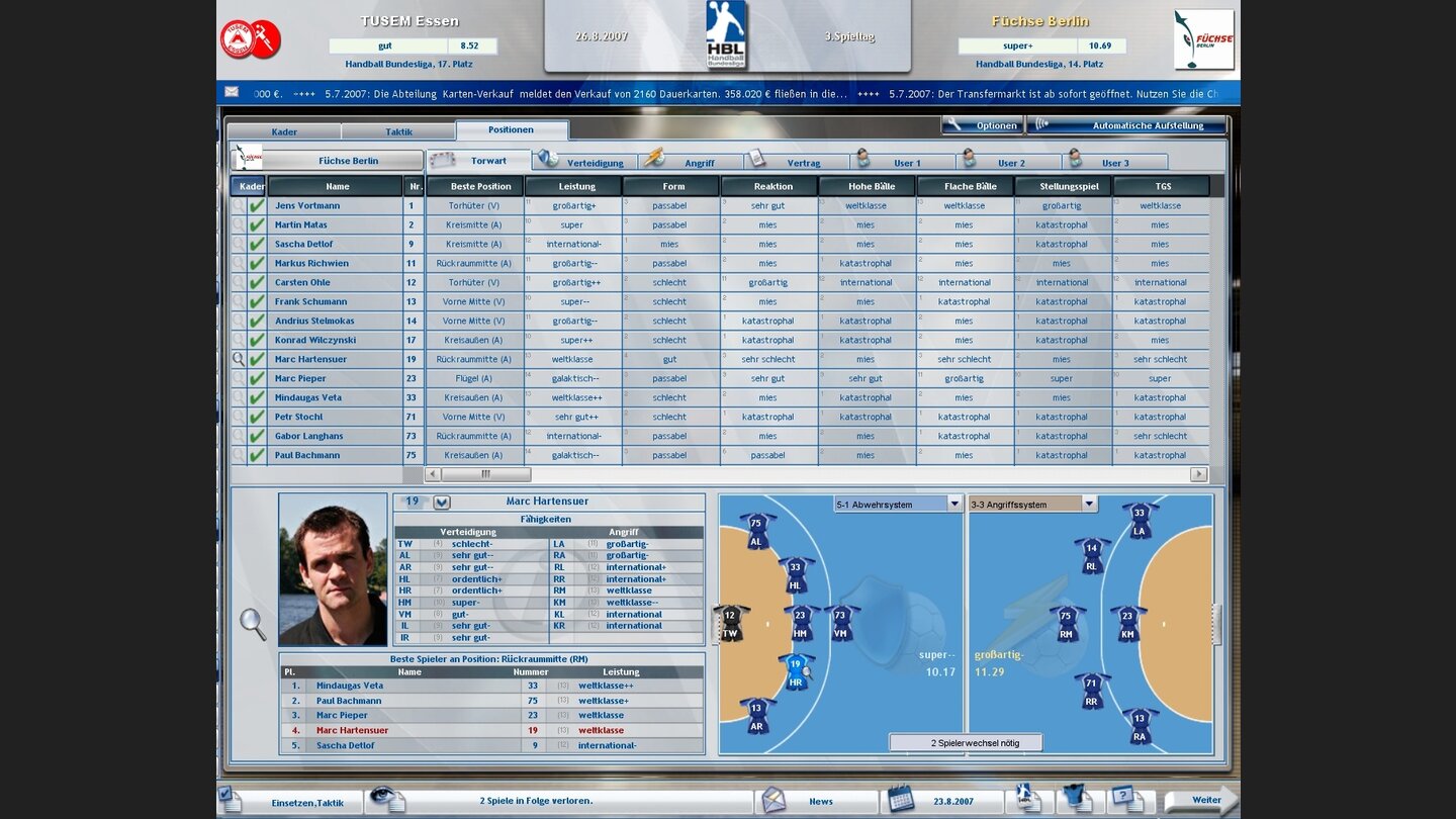 Heimspiel Handballmanager 2008 2