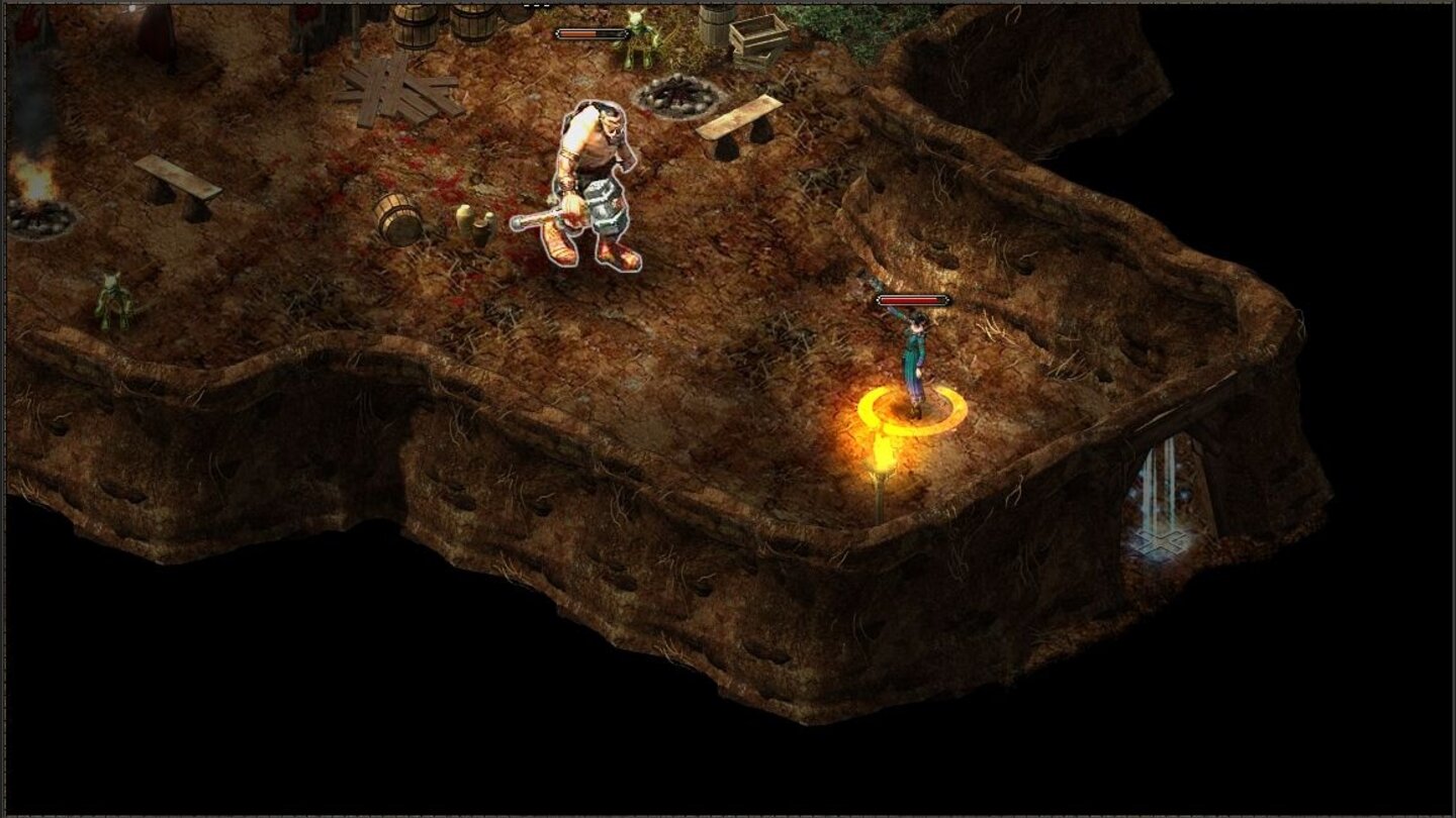 HellbreedScreenshots zur Charakterklasse der Jägerin, die als Fernkämpferin auch Wölfe oder Bären als Helfer beschwören kann oder sich selbst in einen Werwolf verwandelt.
