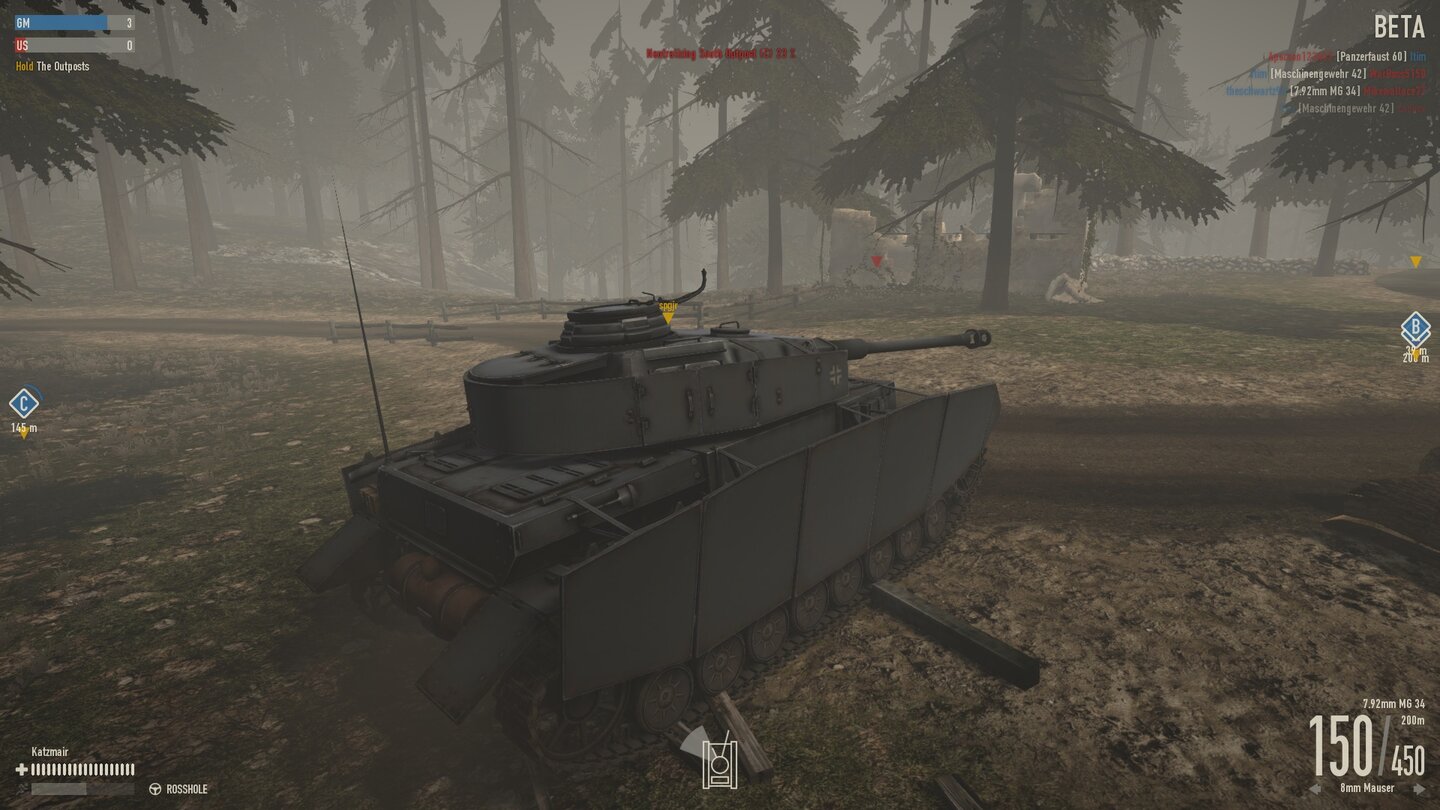 Heroes & GeneralsPanzer, wie dieser Panzer IV, bieten vorzüglichen Schutz vor Feindbeschuss.