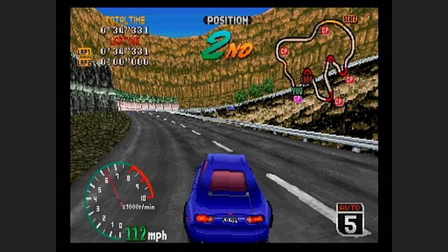 The game lets you see a long way down the course.