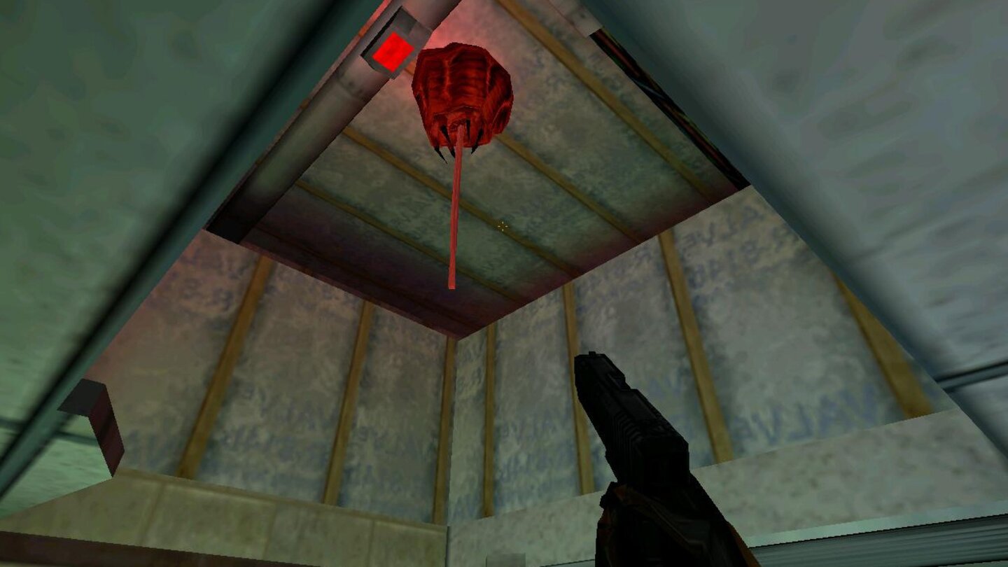 Half-Life Ein Barnacle-Alien in Half-Life.